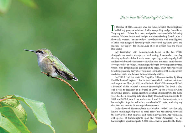 Notes from the Hummingbird Corridor: Poetry, Prose & Planting for Pollinators